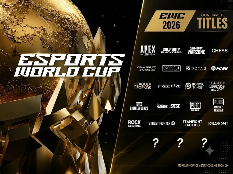 Esports World Cup 2026 đánh dấu bước phát triển mới khi đại hội esports lần đầu tổ chức tại Paris với hàng loạt bộ môn thi đấu