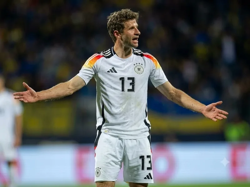 Thomas Müller mang quốc tịch Đức và gắn liền với màu áo ĐTQG.